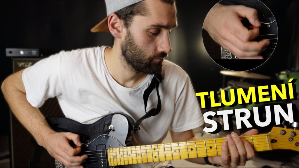 Tlumení strun na kytaře
