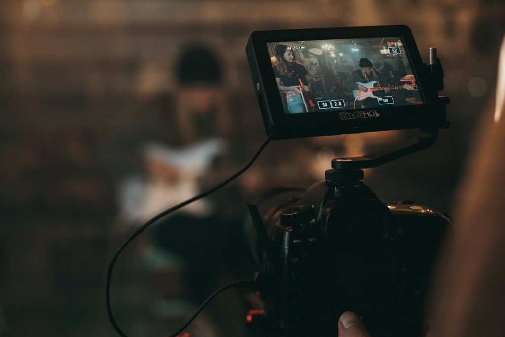 Natáčení videoklipu - kamera